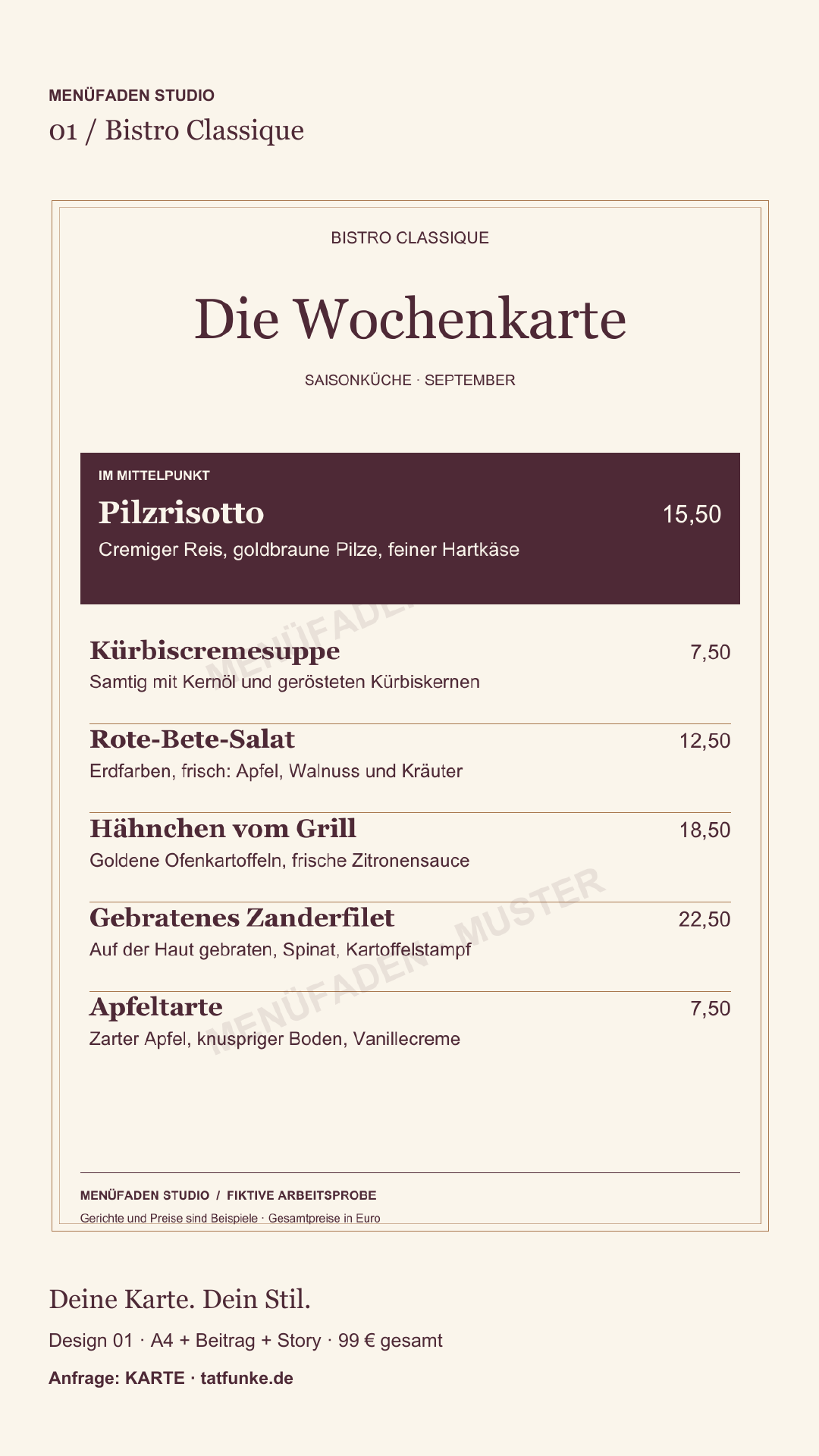 Wasserzeichen-Muster im langen Story-Format